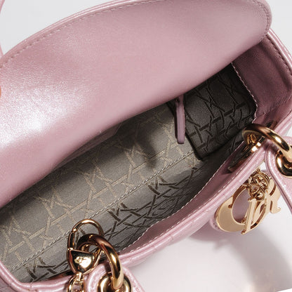 Christian Dior Lambskin Cannage Micro Lady Dior Light Pink 5 of 8