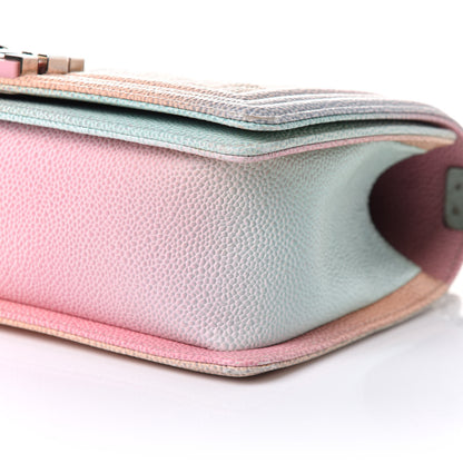 Chanel Caviar Quilted Medium Cuba Rainbow Boy Flap Pink Multicolor 9 of 9