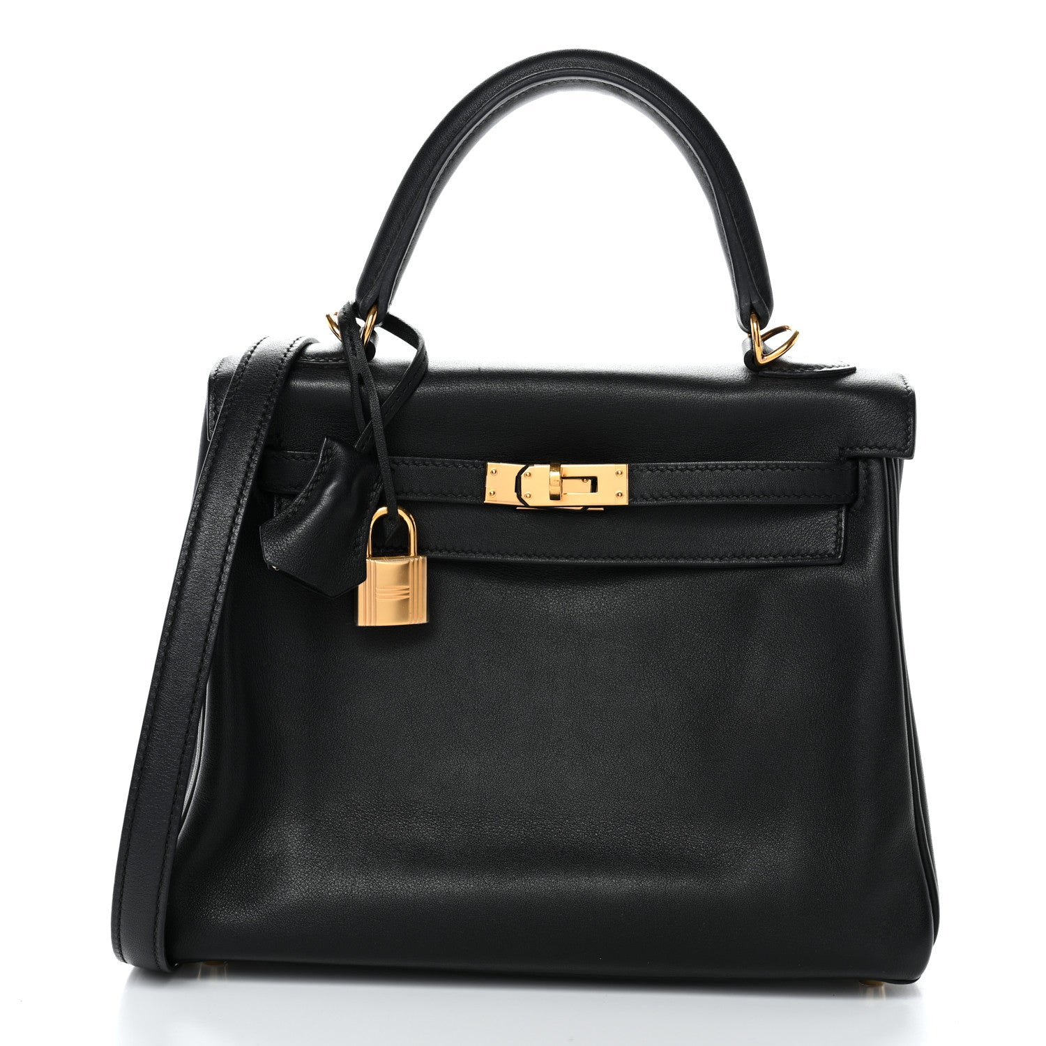Hermes Swift Kelly Retourne 25 Black 1 of 13