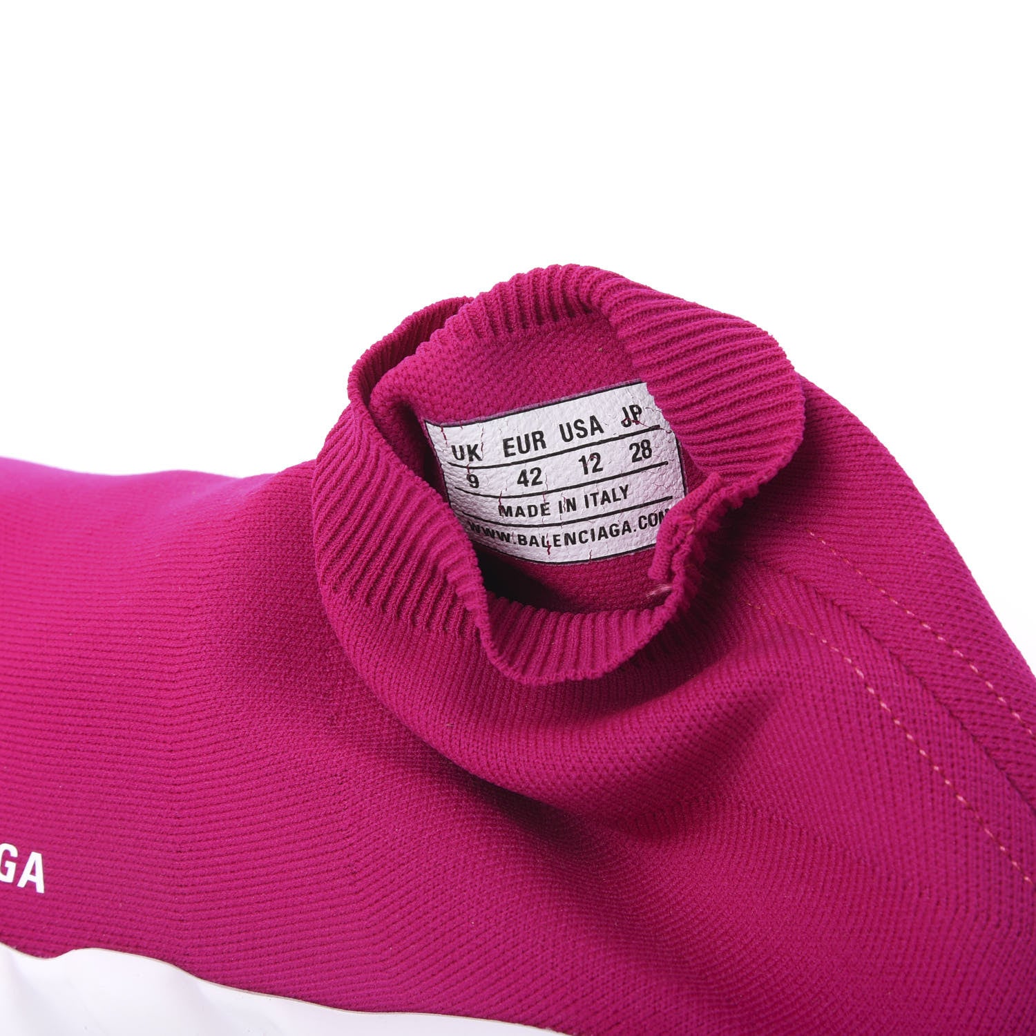 Balenciaga Neoprene Knit Womens Speed Sneakers 42 Rose Fuchsia 8 of 9