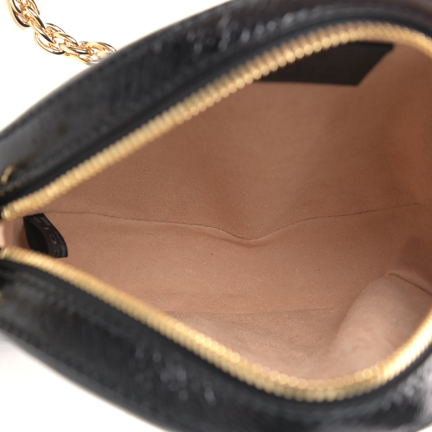 Gucci Suede Patent Web Mini Ophidia Round Shoulder Bag Black 5 of 11