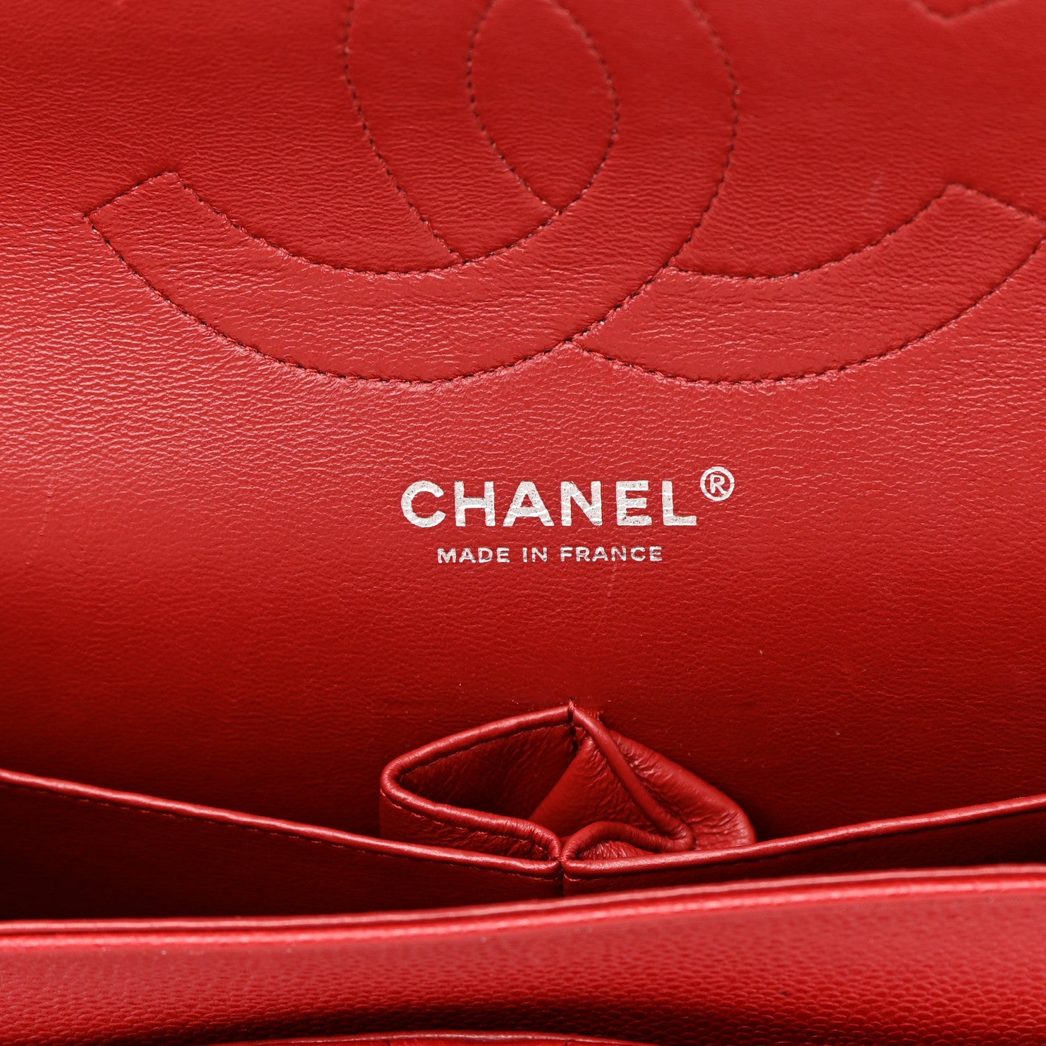 Chanel Caviar Quilted Jumbo Double Flap Red 6 of 11