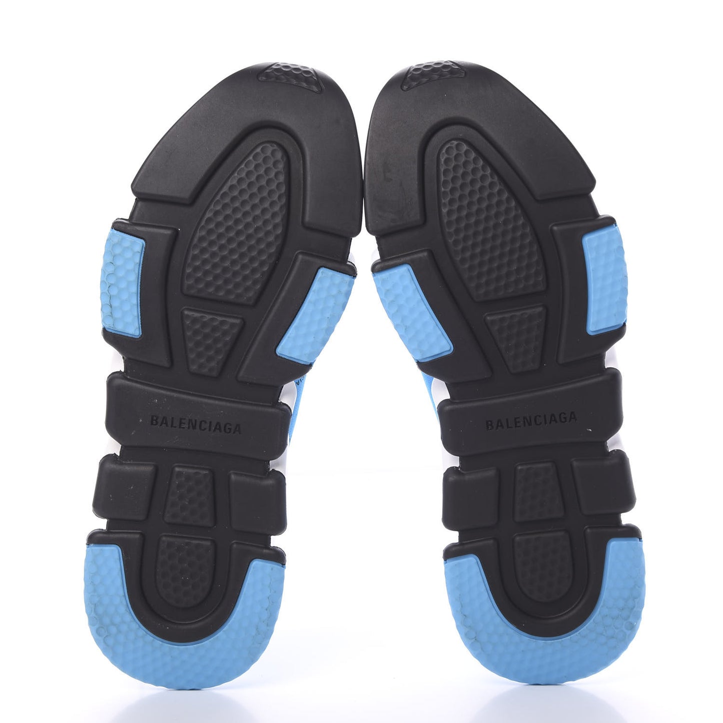 Neoprene Knit Allover Logo Mens Speed Sneakers 44 Bleu White