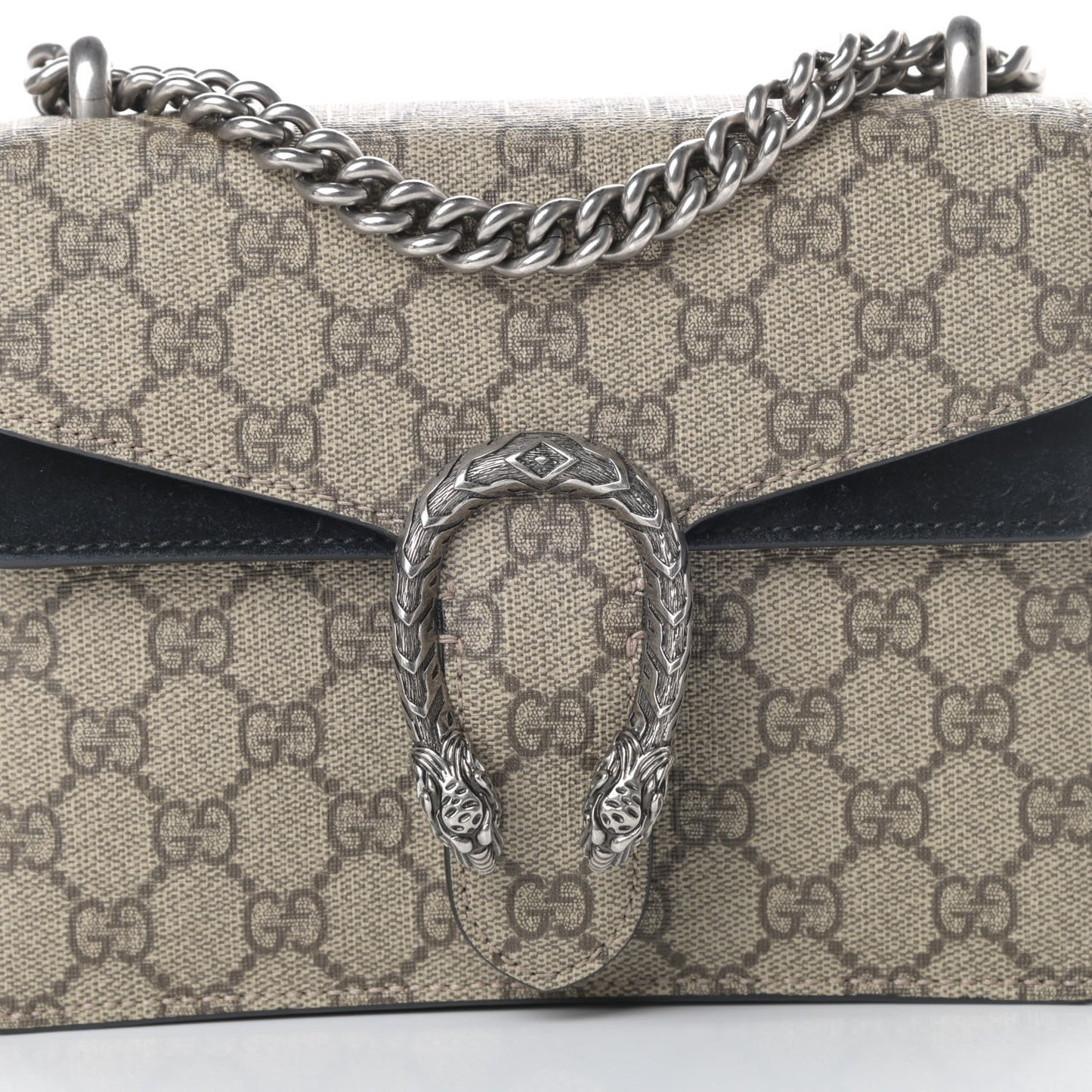 GG Supreme Monogram Mini Dionysus Shoulder Bag Black