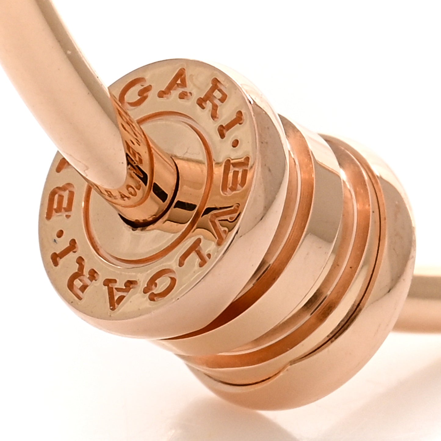 18K Rose Gold Large B.Zero1 Hoop Earrings