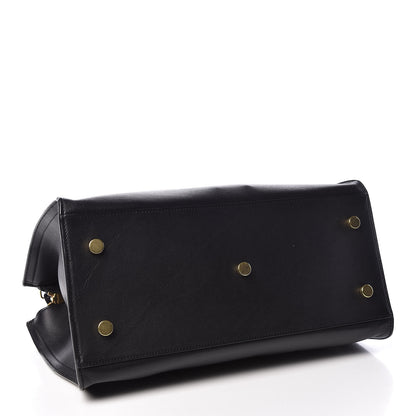Saint Laurent Smooth Calfskin Small Monogram Cabas Black 4 of 10