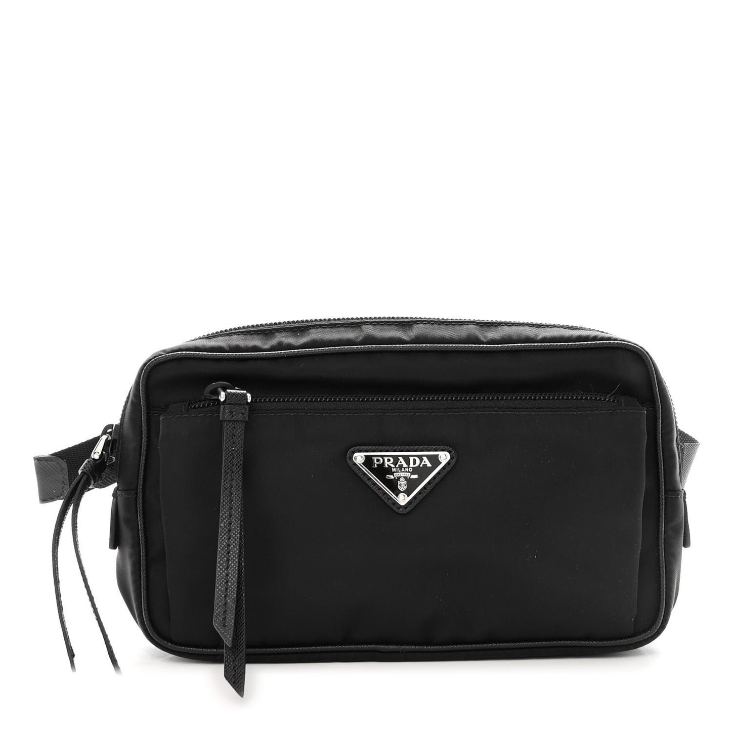 Tessuto Nylon Saffiano Belt Bag Black
