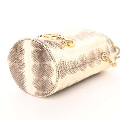 Gucci Snakeskin Mini Zumi Bucket Bag Grey 6 of 8