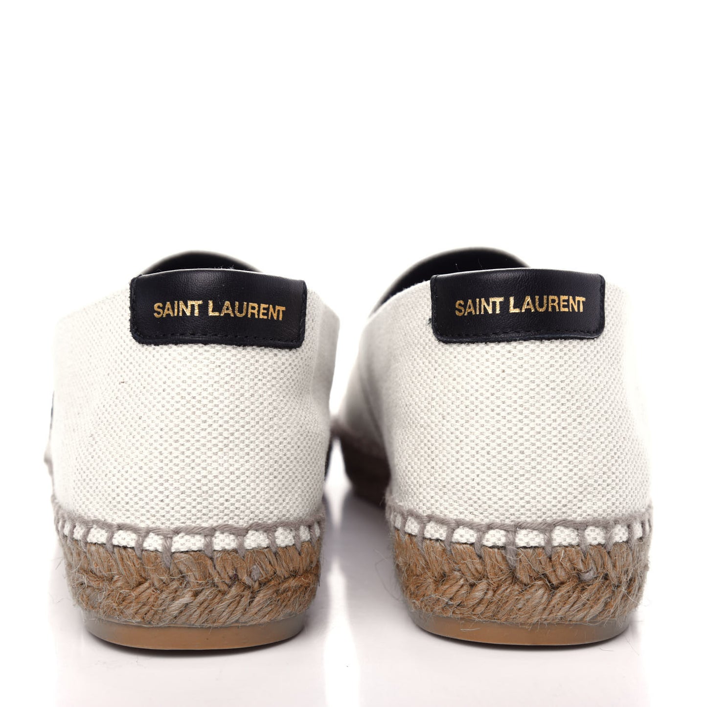 Canvas Nappa Elba Light Logo Embroidered Espadrilles 37.5 Ecru