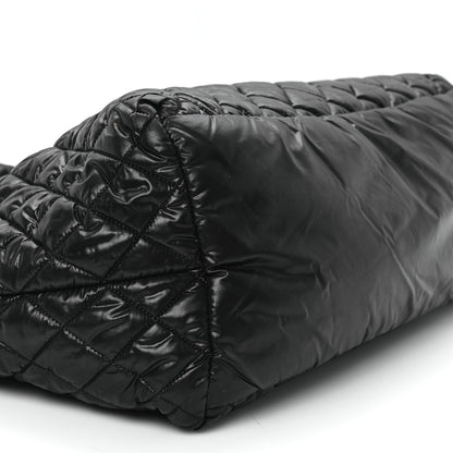 Chanel Nylon Quilted Large Coco Cocoon Tote Black 9 of 10