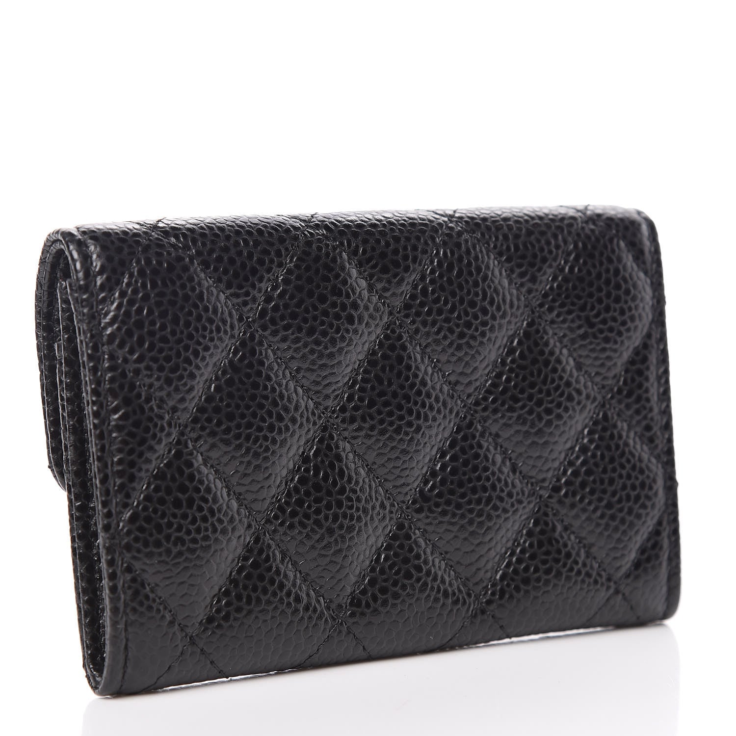 Chanel Caviar Quilted Flap Card Holder Black 3 of 9