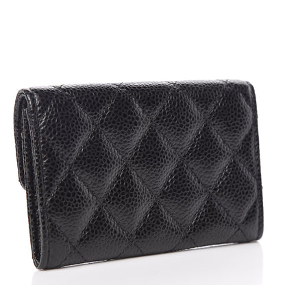 Chanel Caviar Quilted Flap Card Holder Black 3 of 9