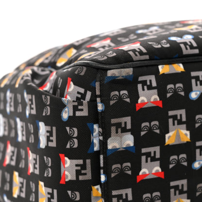 Fendi Nylon FF Monster Diaper Bag Black Multicolor 13 of 13
