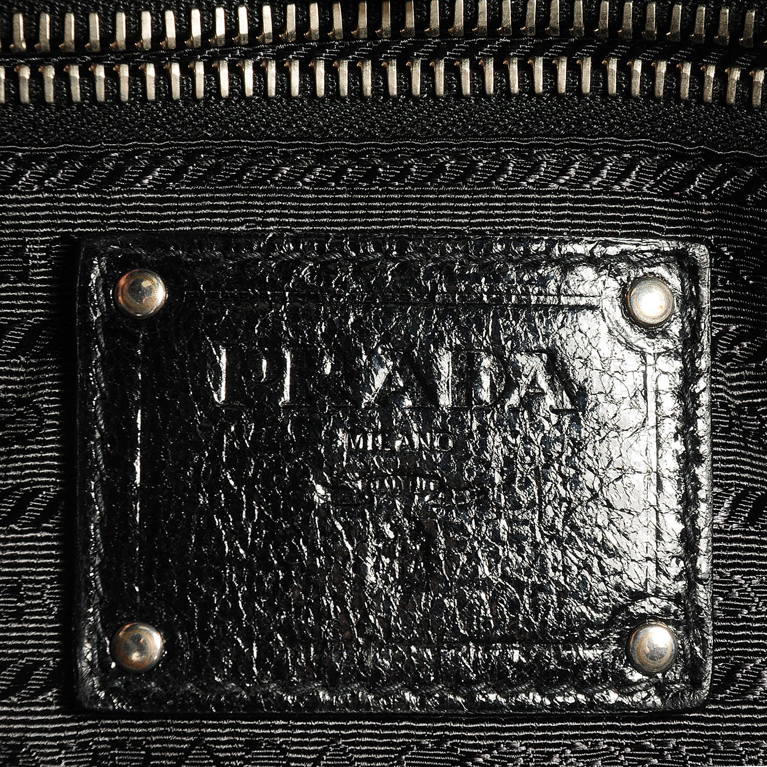 Prada Tessuto Nylon Quilted Tote Nero Black 9 of 12