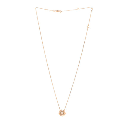 Chanel 18K Rose Gold Diamond Extrait de Camelia Pendant Necklace 3 of 4
