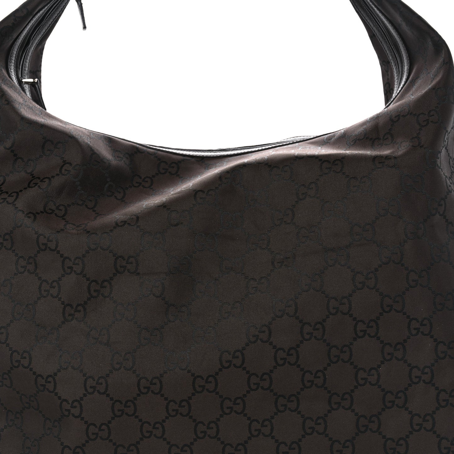 Nylon Monogram Extra Large Hobo Dark Brown