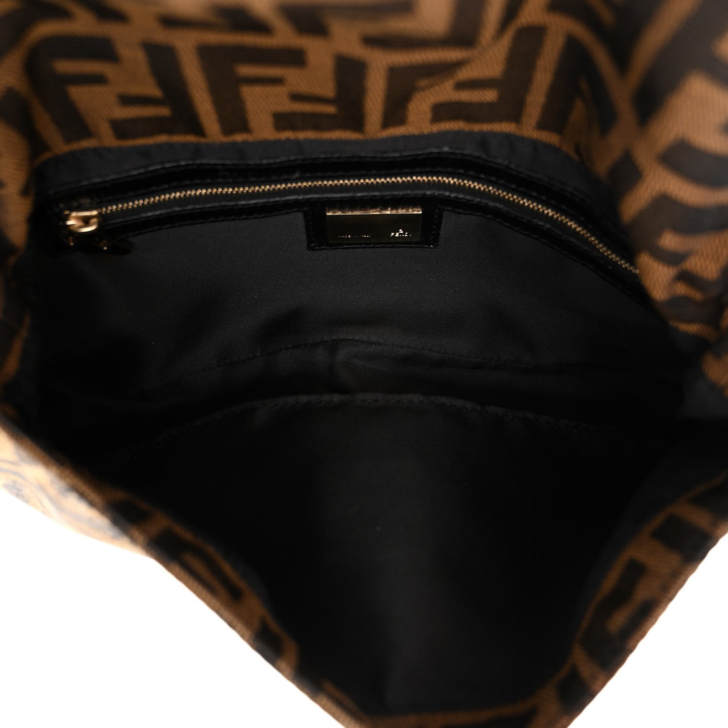 Zucca Lizard Floral Print Baguette Tobacco