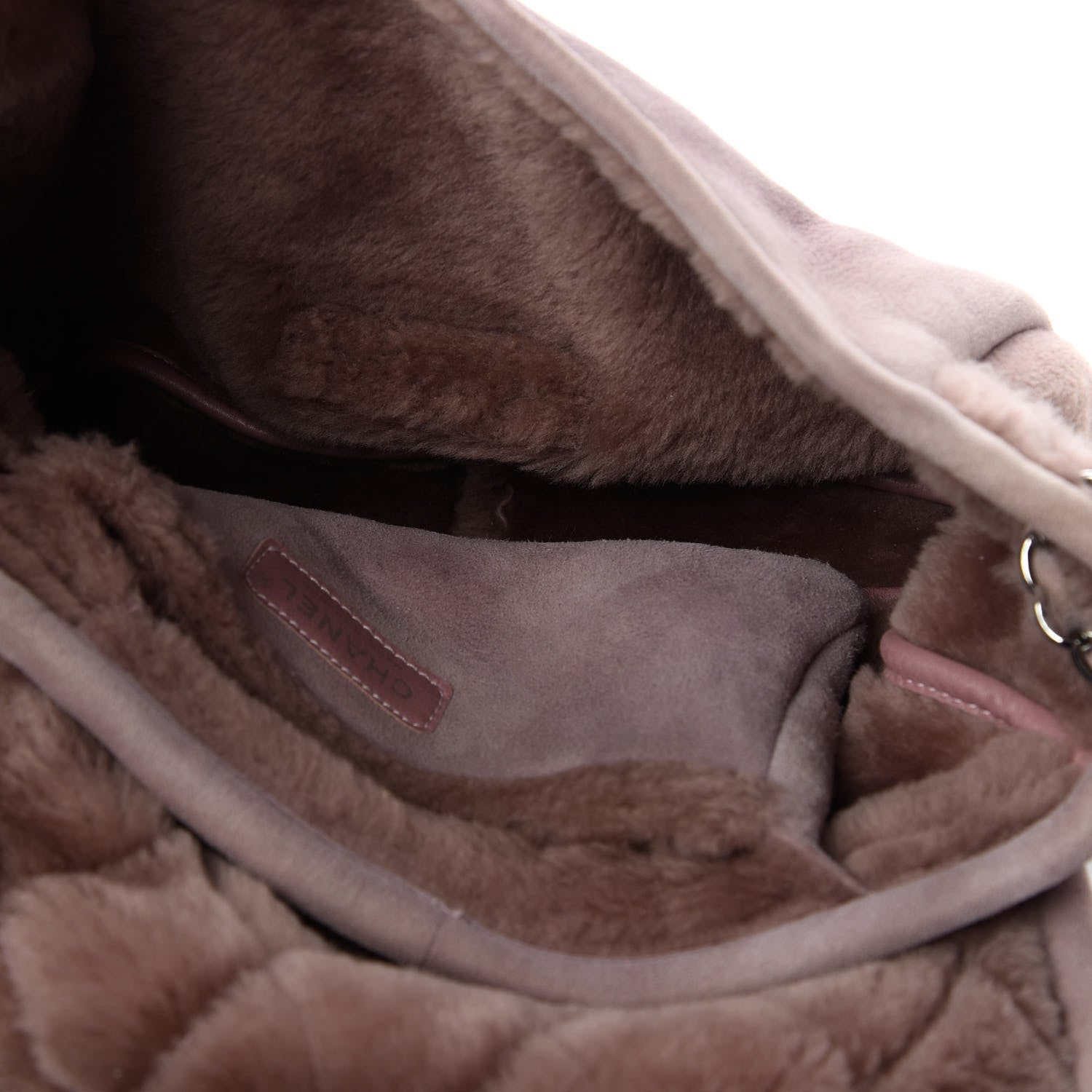 Chanel Shearling Quilted Mademoiselle Flap Pink 5 of 10