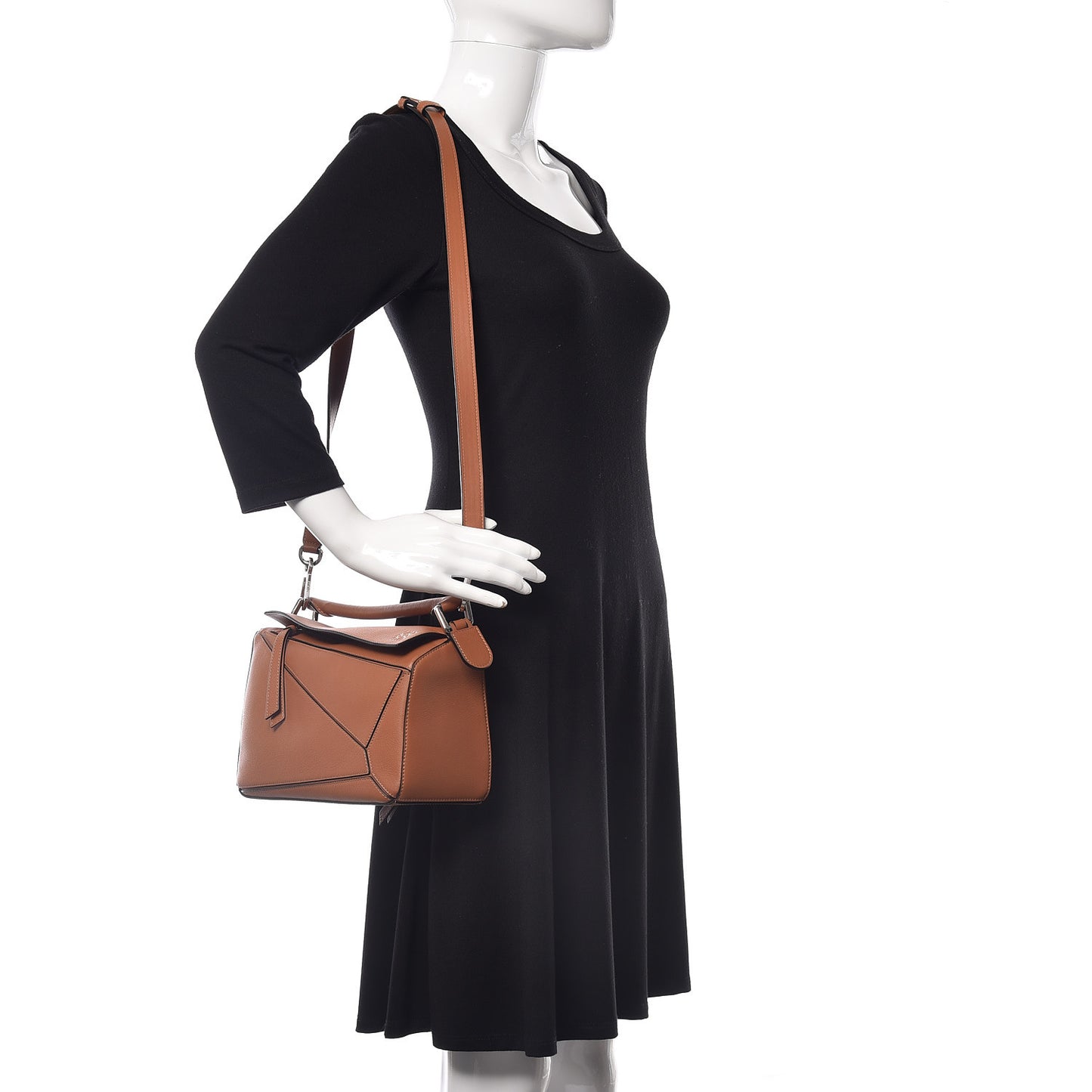 Calfskin Small Puzzle Bag Tan