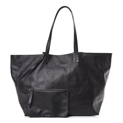 Mansur Gavriel Lambskin Oversized Tote Black 1 of 12