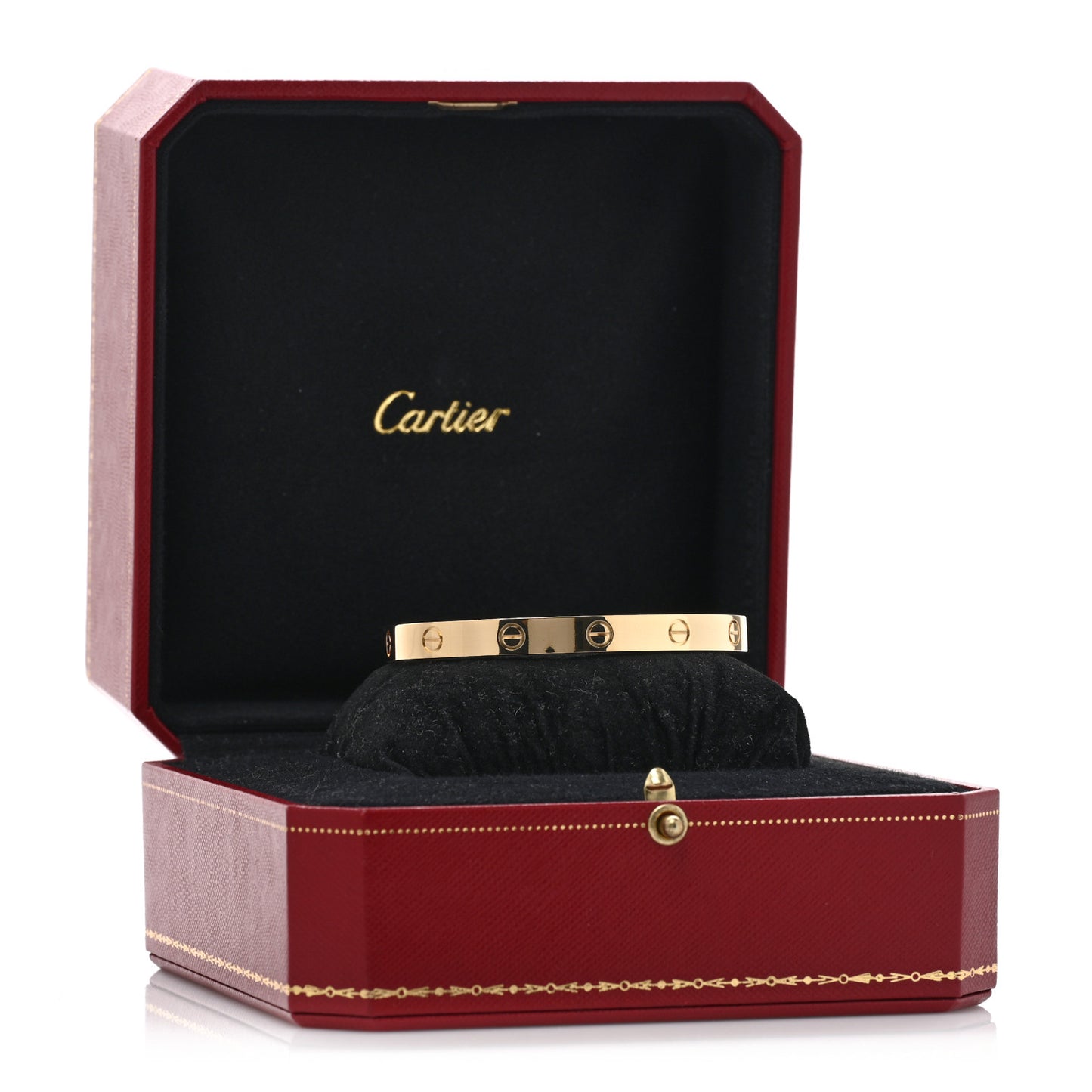 18K Yellow Gold LOVE Cuff Bracelet 18