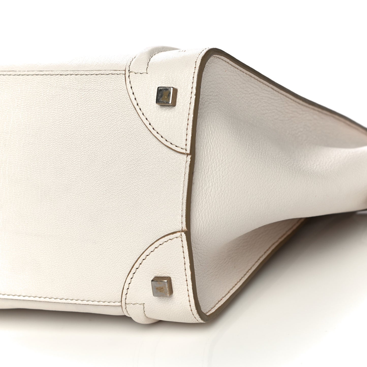 Goatskin Mini Luggage White