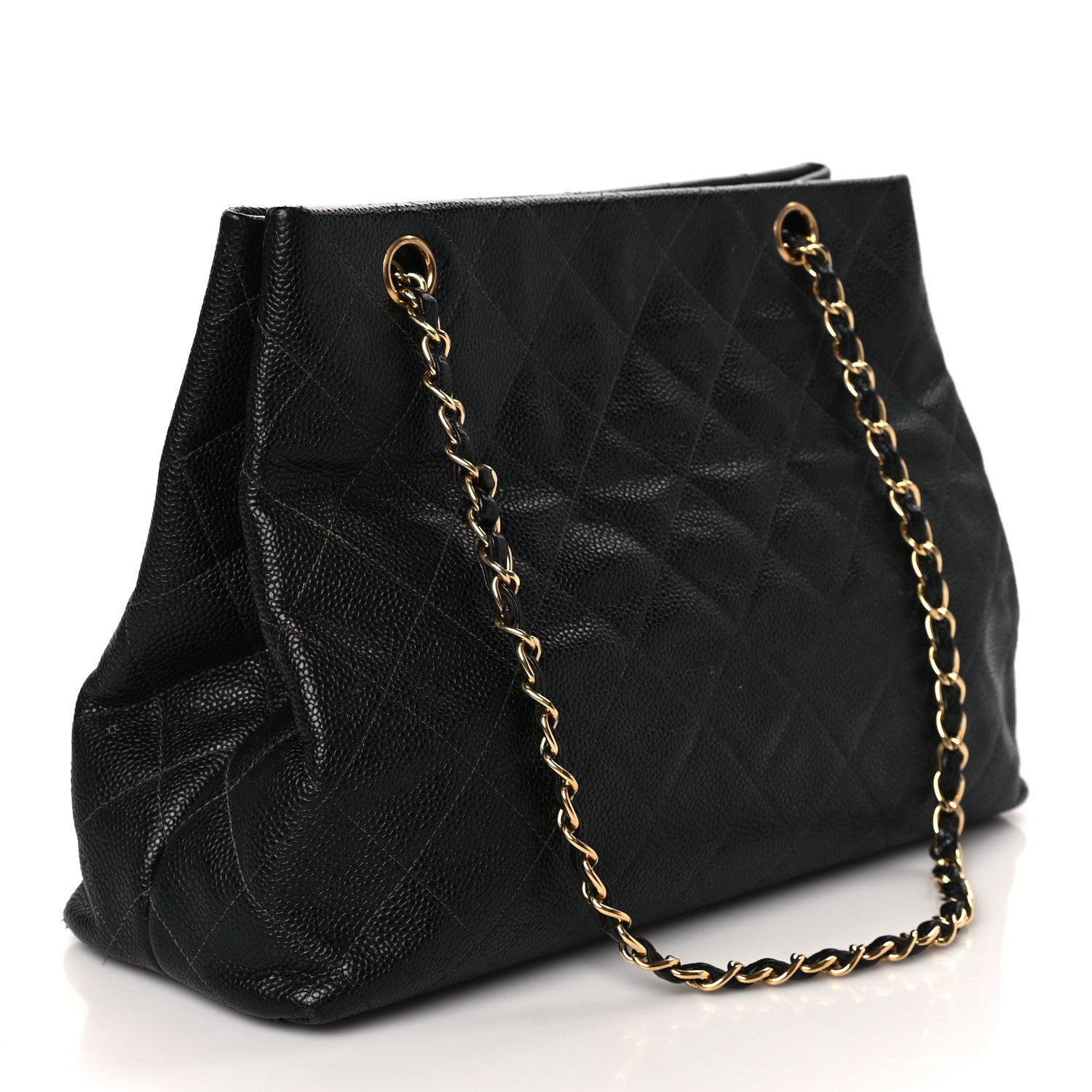 Chanel Caviar Quilted Shopping Tote Black 2 of 8
