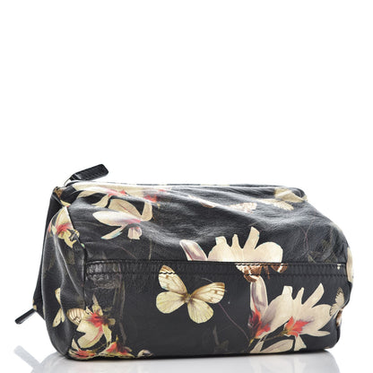 Givenchy Lambskin Magnolia and Moth Print Mini Pandora Black 3 of 7