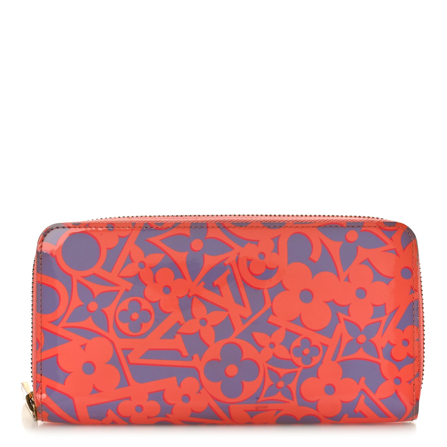 Patent Sweet Monogram Zippy Wallet Corail