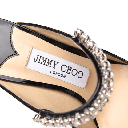 Jimmy Choo Patent Crystal Bing 100 Pumps 36 Black 6 of 8