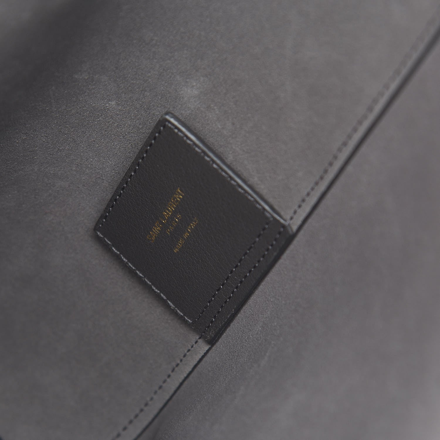 Saint Laurent Calfskin Large Shopping Tote Coal 9 of 12