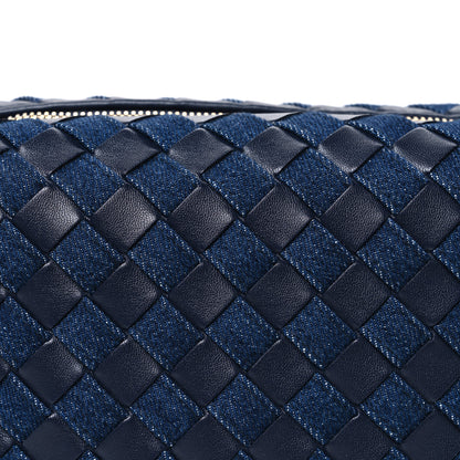 Bottega Veneta Nappa Denim Intrecciato Mini Wallace Abyss Indigo 9 of 11