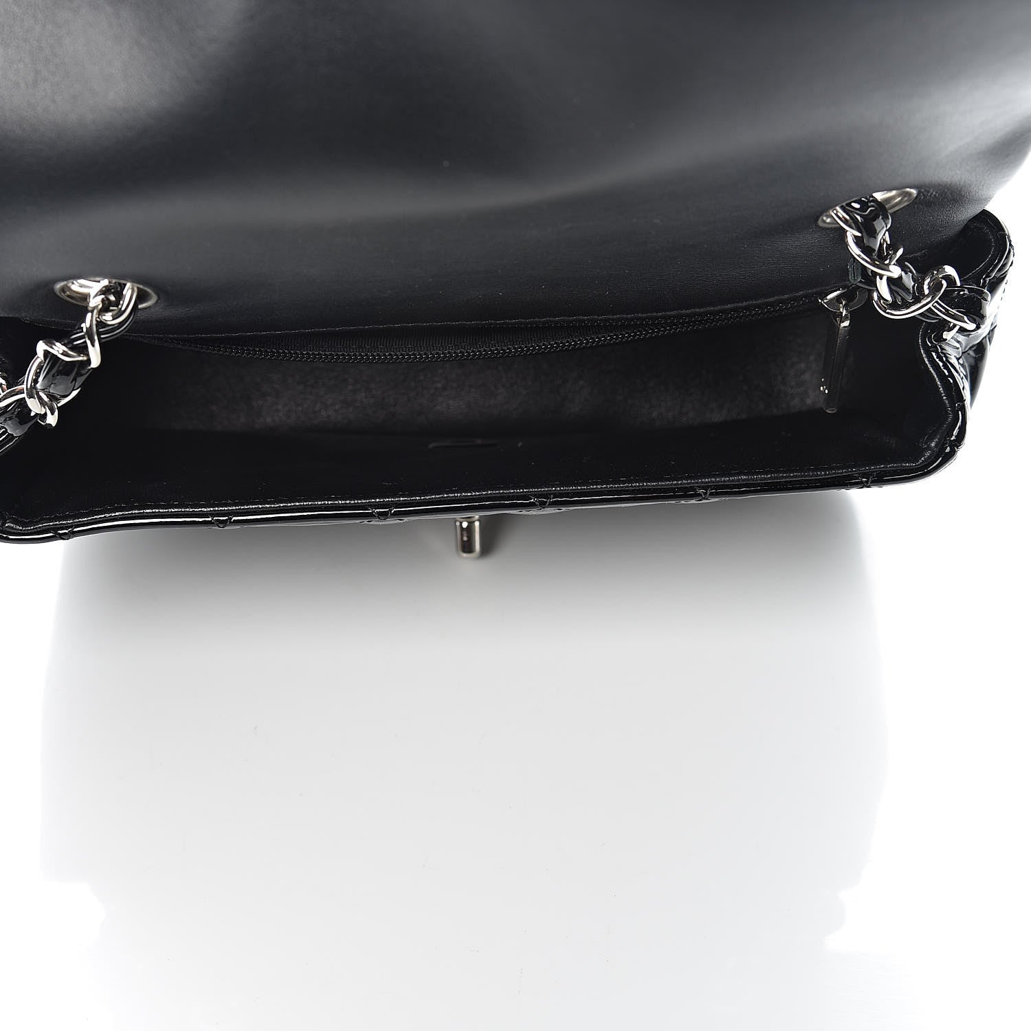 Chanel Patent Calfskin Quilted Mini Rectangular Flap Black 5 of 10
