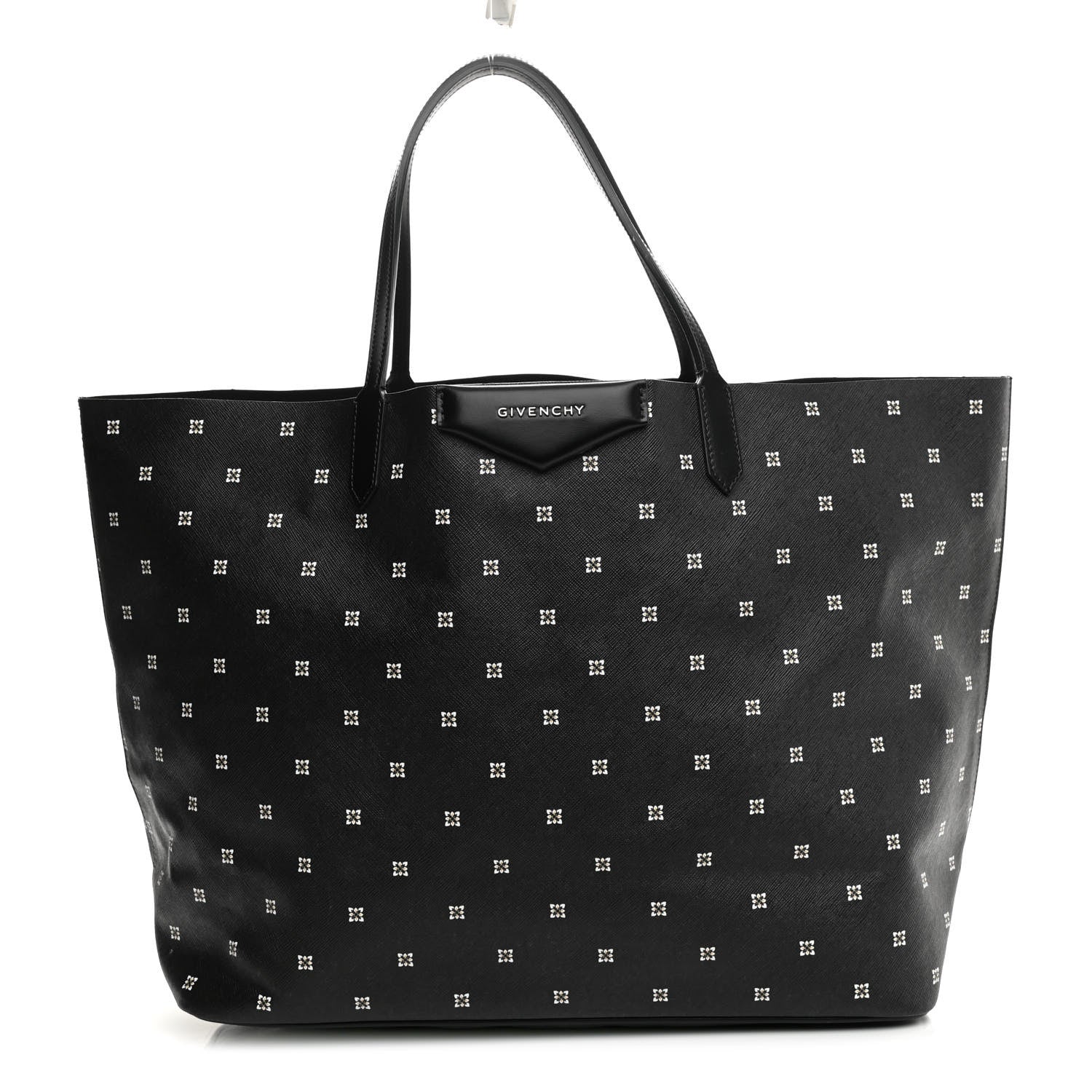Givenchy Textured Coated Canvas Print Large Antigona Tote Black 2 of 8