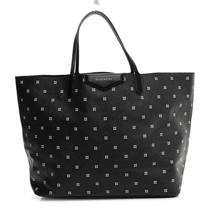 Givenchy Textured Coated Canvas Print Large Antigona Tote Black 2 of 8
