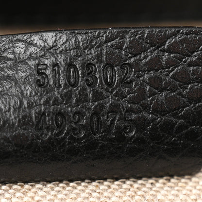 Gucci Dollar Calfskin Interlocking G Top Handle Shoulder Bag Black 7 of 10