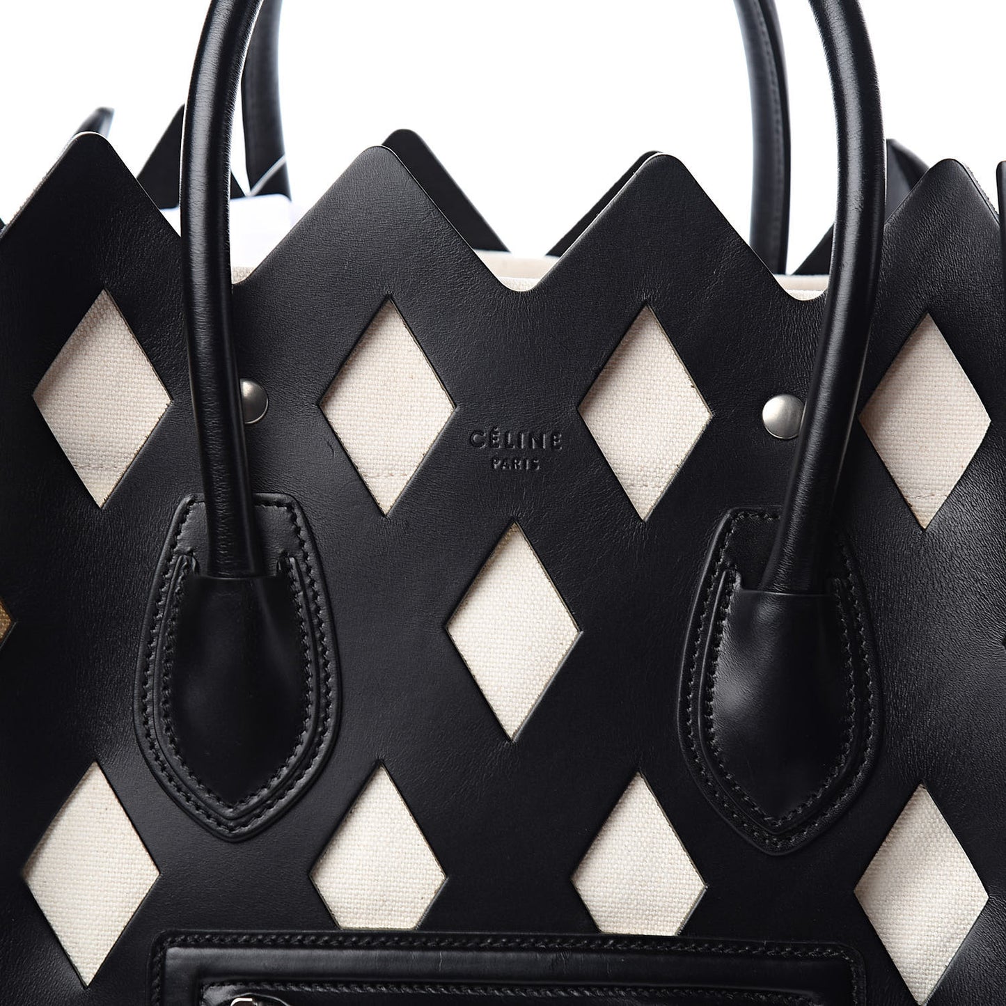 Calfskin Medium Cutout Phantom Luggage Black