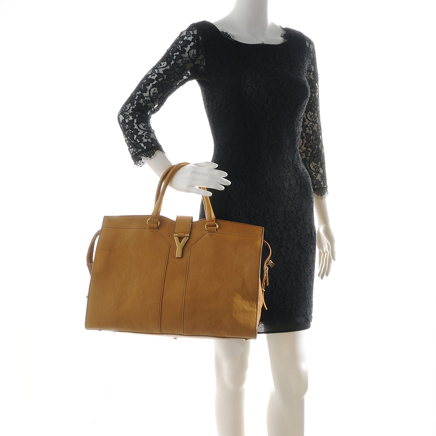 Leather Large Cabas ChYc Mustard