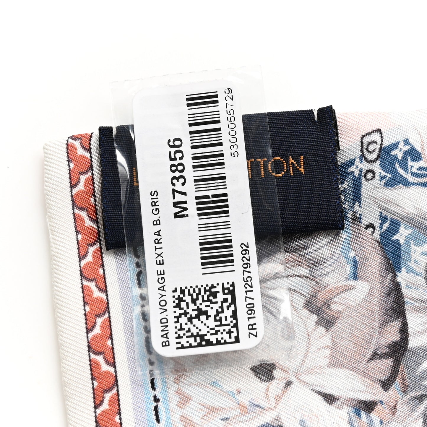 Silk Voyage Extraordinaire Bandeau Blue Grey