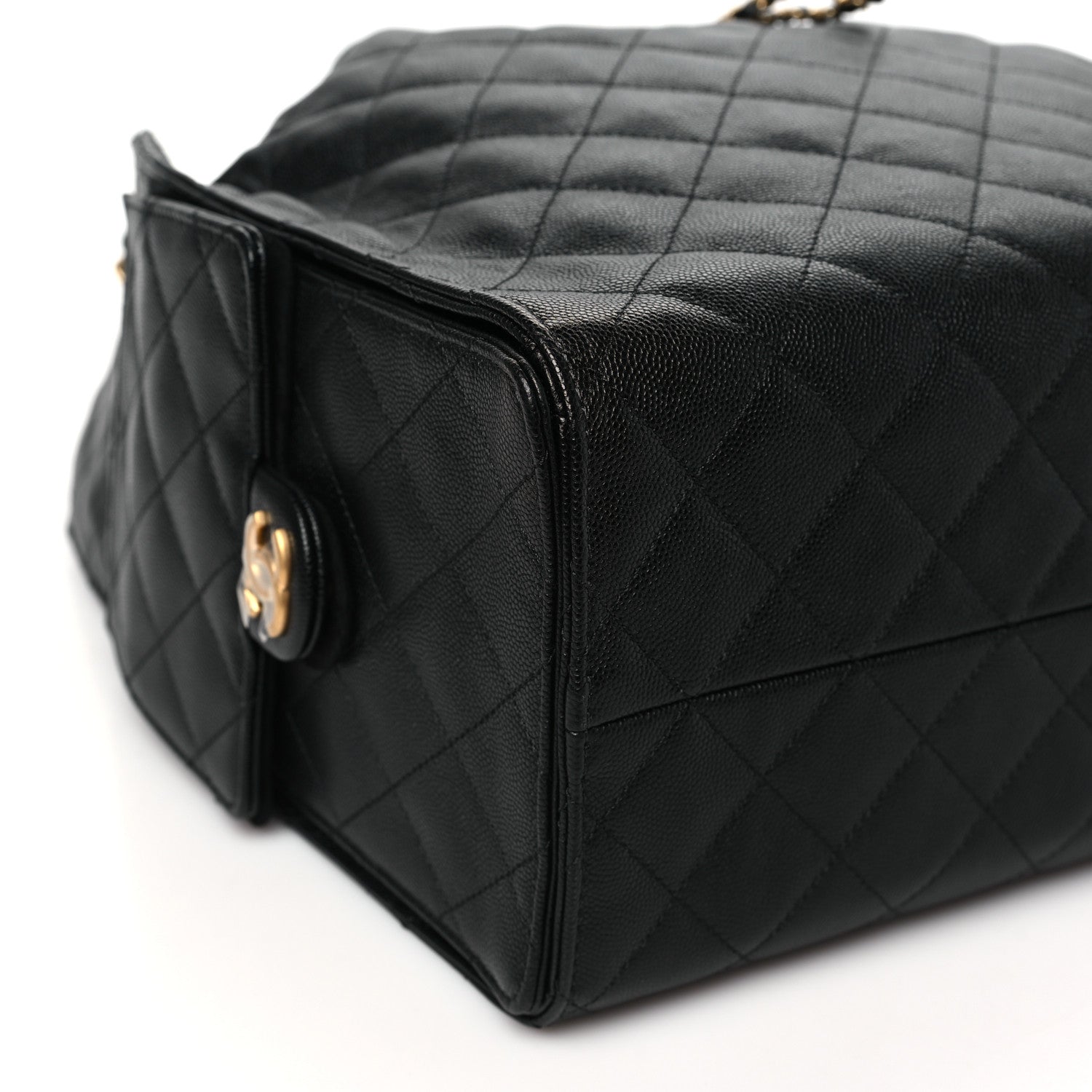 Chanel Caviar Quilted Medium Chanel 25 Handbag Black 10 of 11