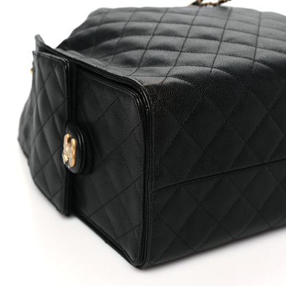 Chanel Caviar Quilted Medium Chanel 25 Handbag Black 10 of 11