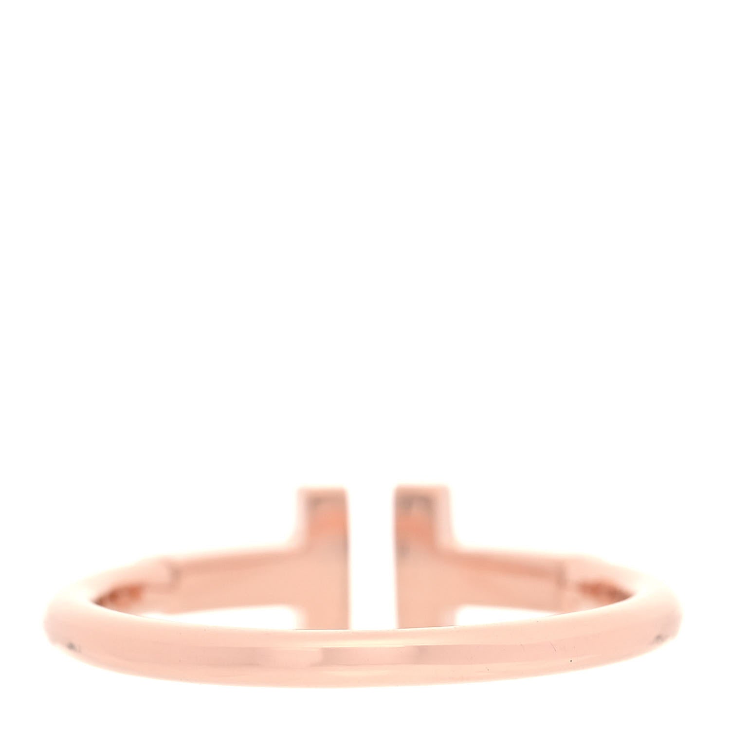 Tiffany 18K Rose Gold T Wire Ring 50 5.5 3 of 4