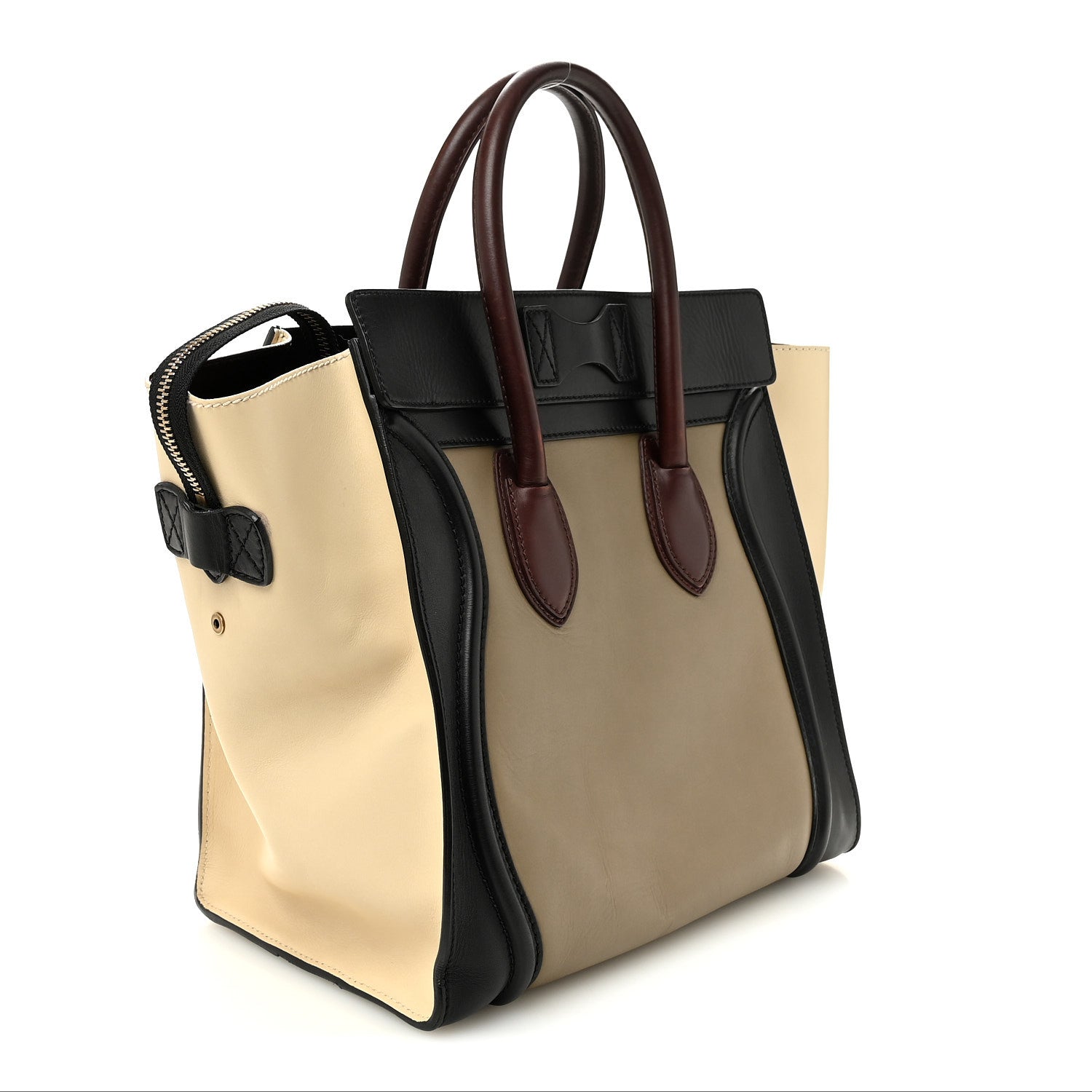 Celine Smooth Calfskin Mini Tri-Color Luggage Grey 3 of 9