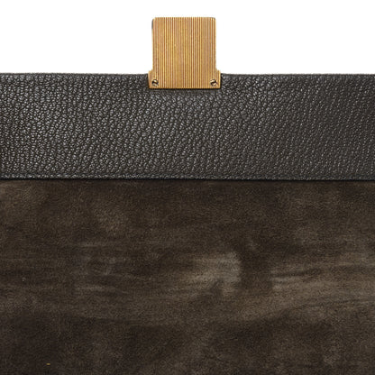 Miu Miu Goatskin Bandoliera Madras Shoulder Bag Dark Green 8 of 16