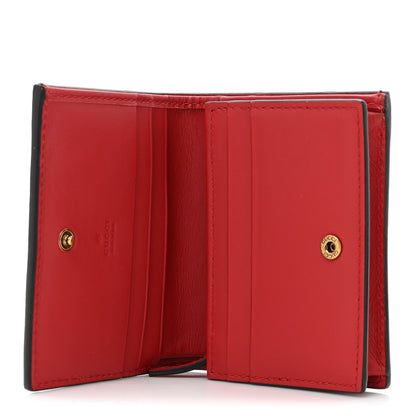 Gucci Calfskin Queen Margaret Card Case Wallet Blue Agata Hibiscus Red Mystic White 5 of 12