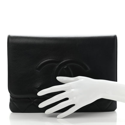 Chanel Goatskin Quilted Timeless CC Clutch Black 2 of 11