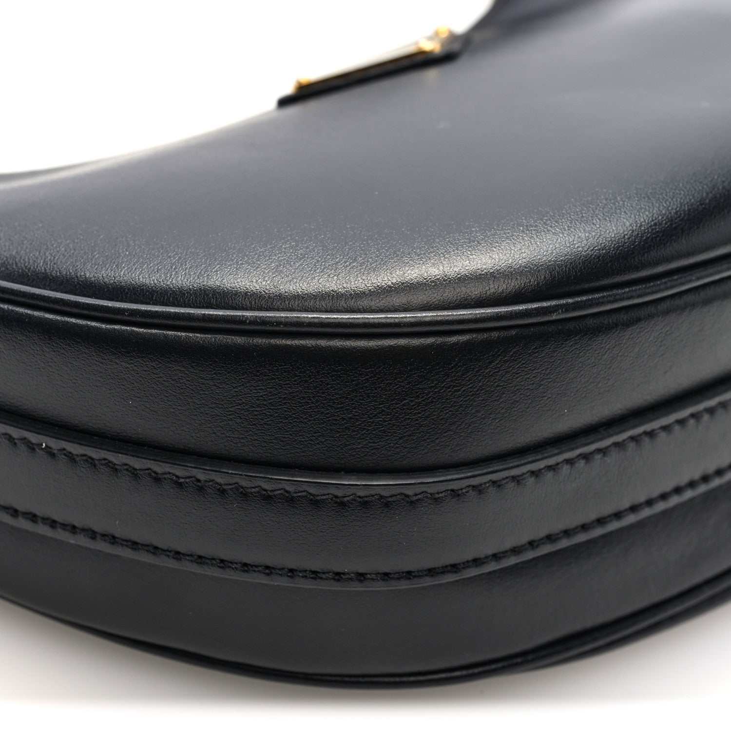 Prada Soft Calfskin Arque Shoulder Bag Black 8 of 9
