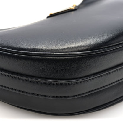 Prada Soft Calfskin Arque Shoulder Bag Black 8 of 9