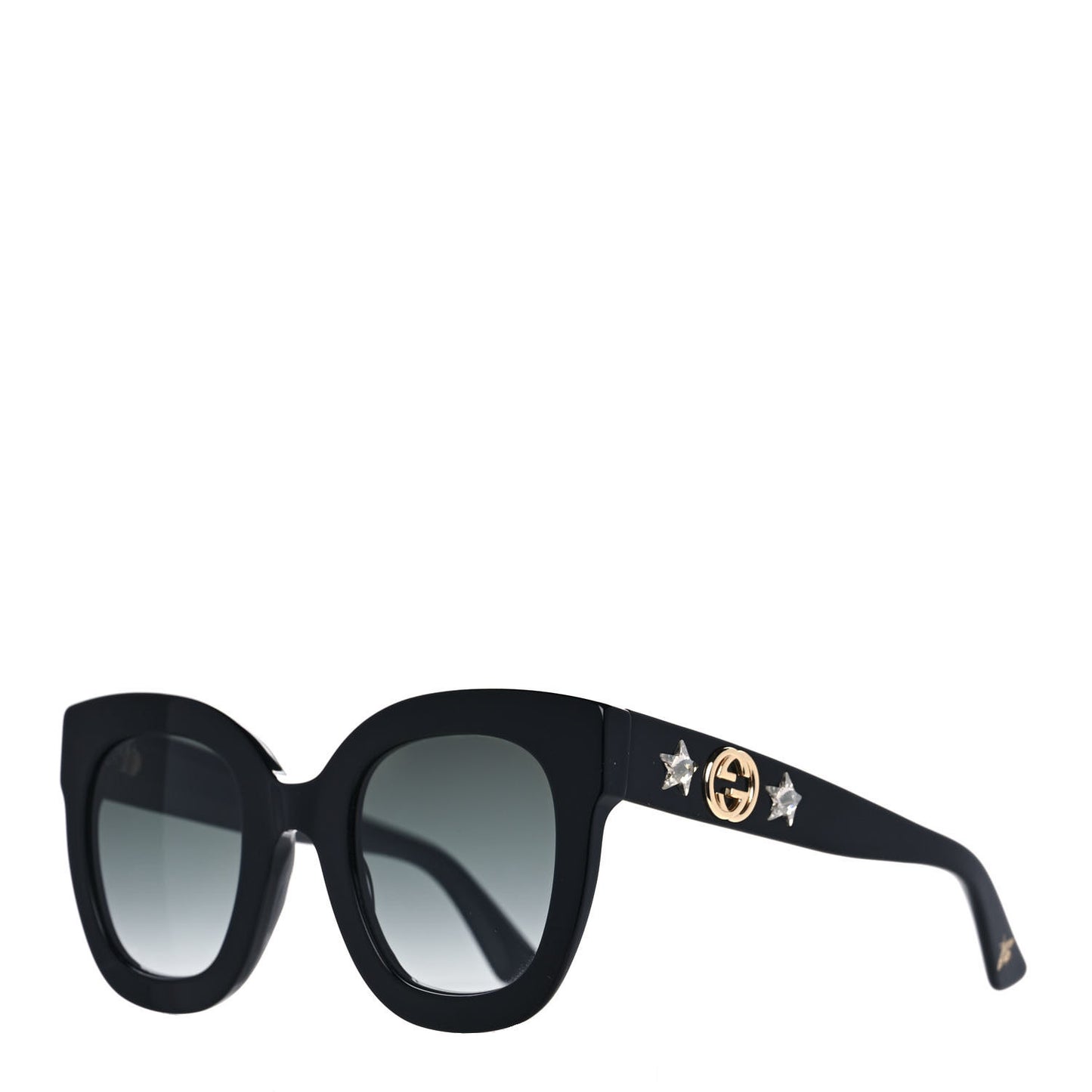 Round Frame Star Sunglasses GG0208S Black