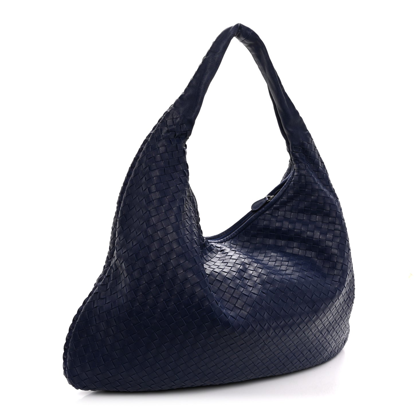 Nappa Intrecciato Maxi Veneta Hobo Sapphire